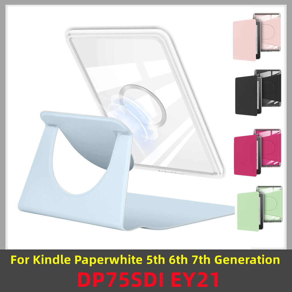 Kindle Tablet Accessories - 360 Roterende Stand Clear Case voor
