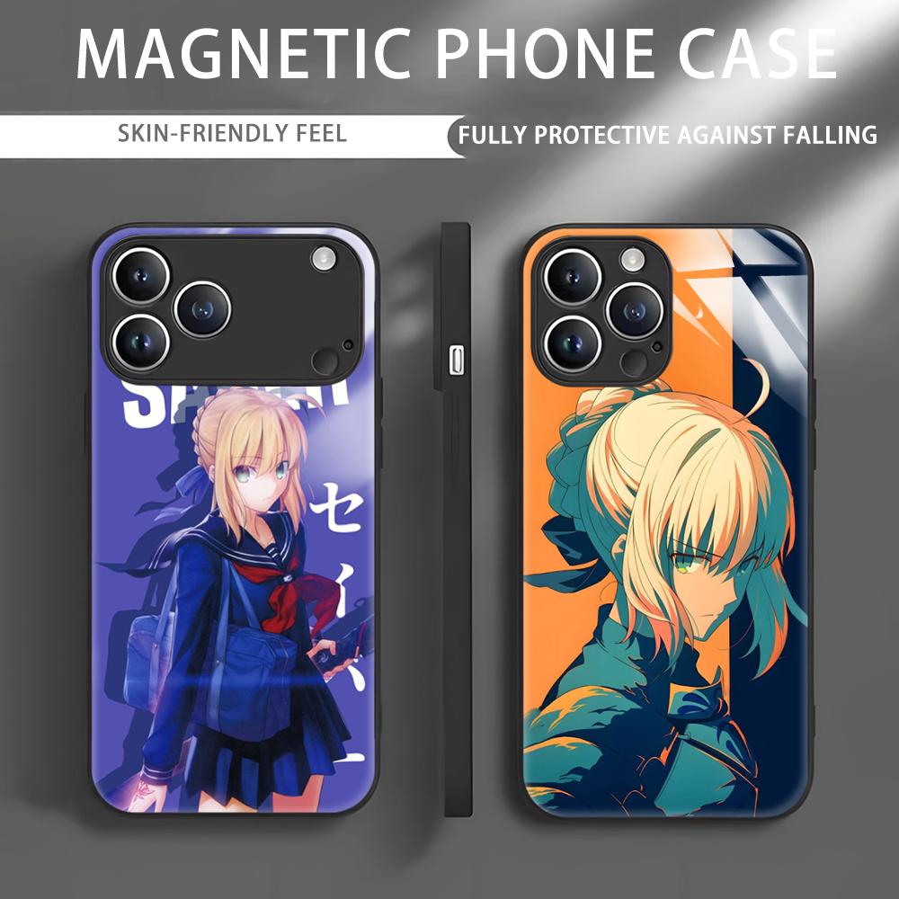 Apple Iphone 16 - Anime Fate S-Saber Telefoon Case Voor