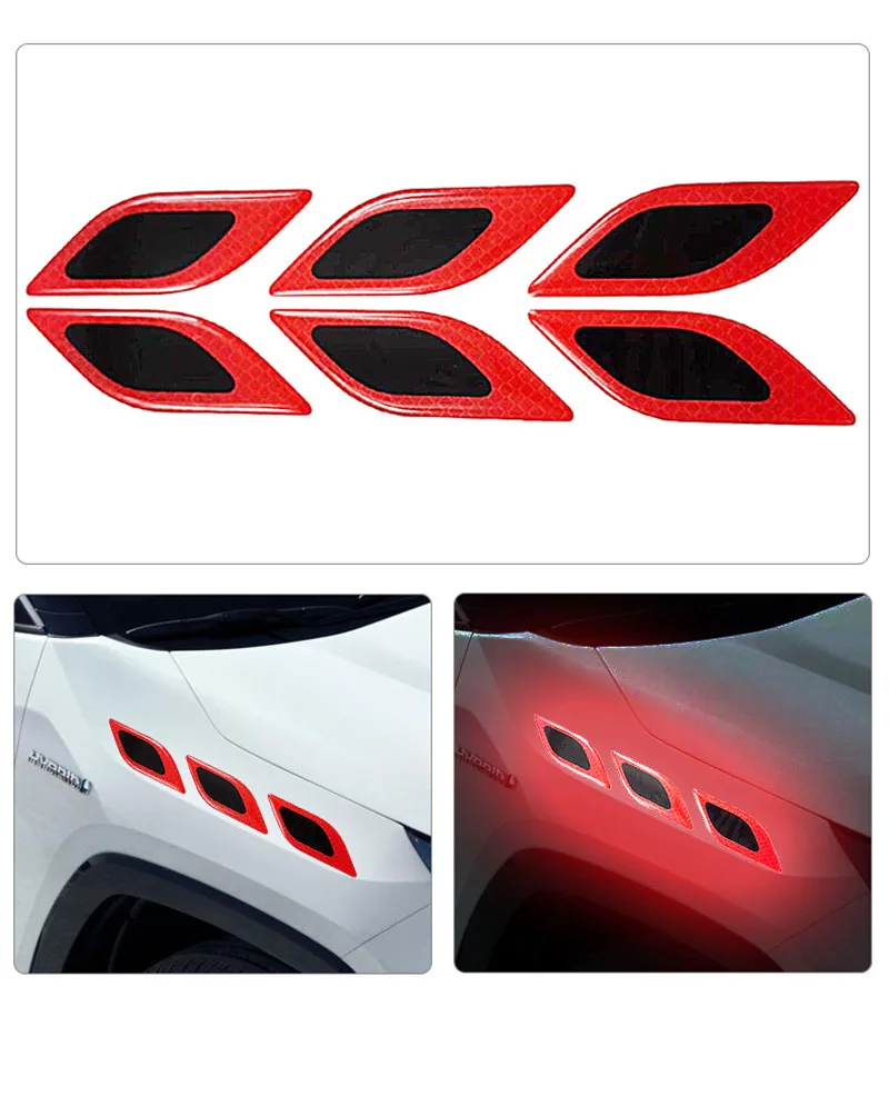 Tablet Accessories Set - 6 stks/set Auto Reflecterende Stickers Anti-Kras
