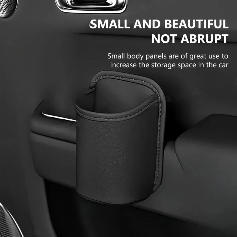 Tablet Car Accessories - Autodeur bekerhouder van leer, auto drinkhouder,