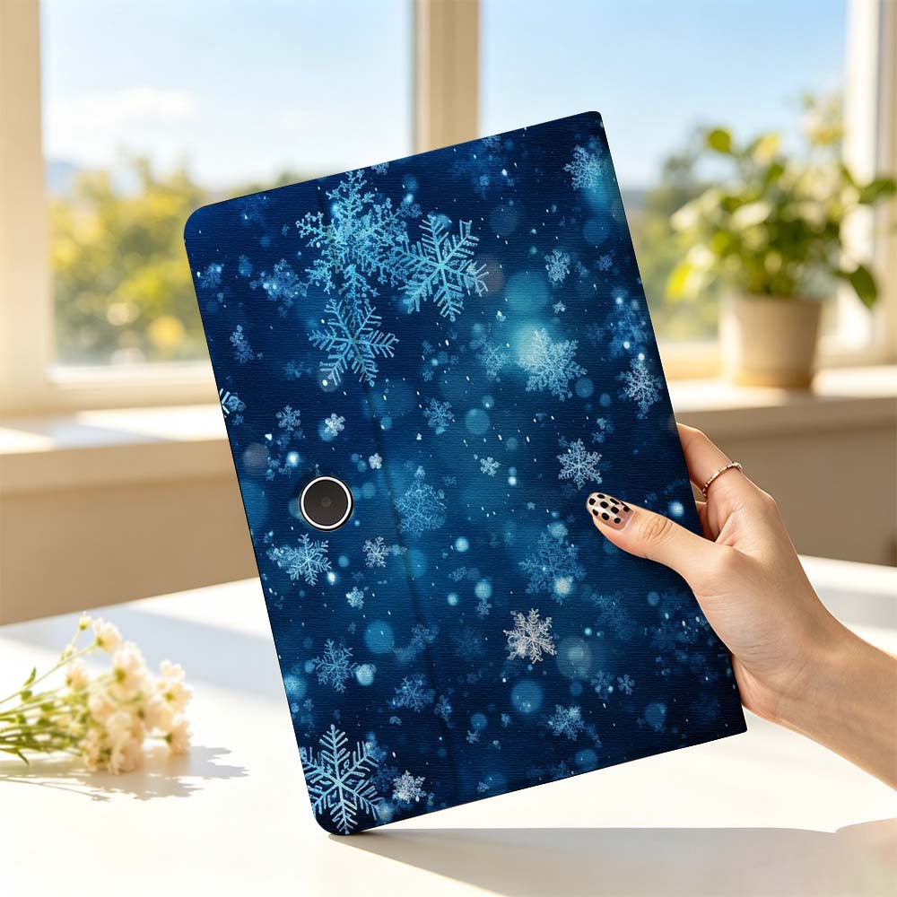 Zwarte Nacht Sneeuwvlokken Voo - Realme Tablet Accessories recensie en prijs