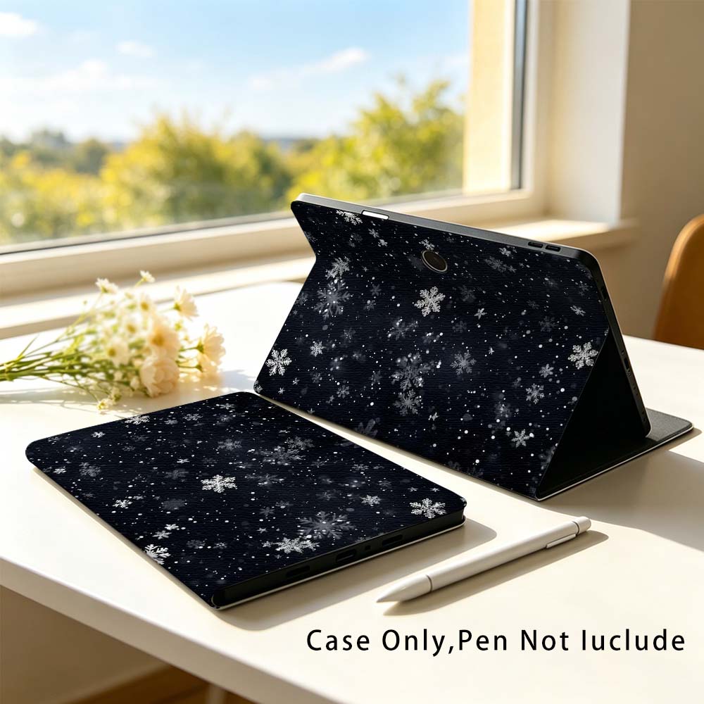 Zwarte Nacht Sneeuwvlokken Voo - Realme Tablet Accessories recensie en prijs