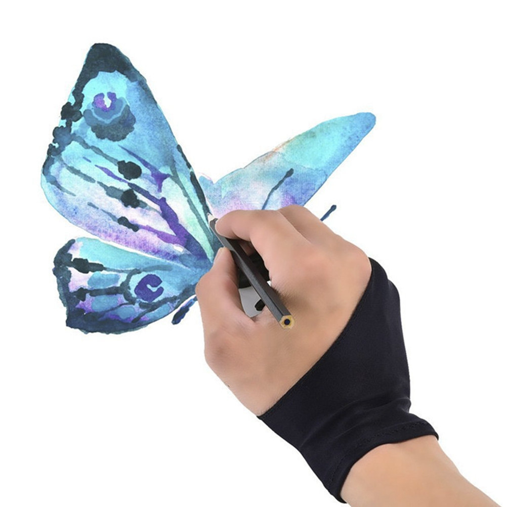1 stuk, zwarte handschoen met  - Drawing Glove Artist recensie en prijs