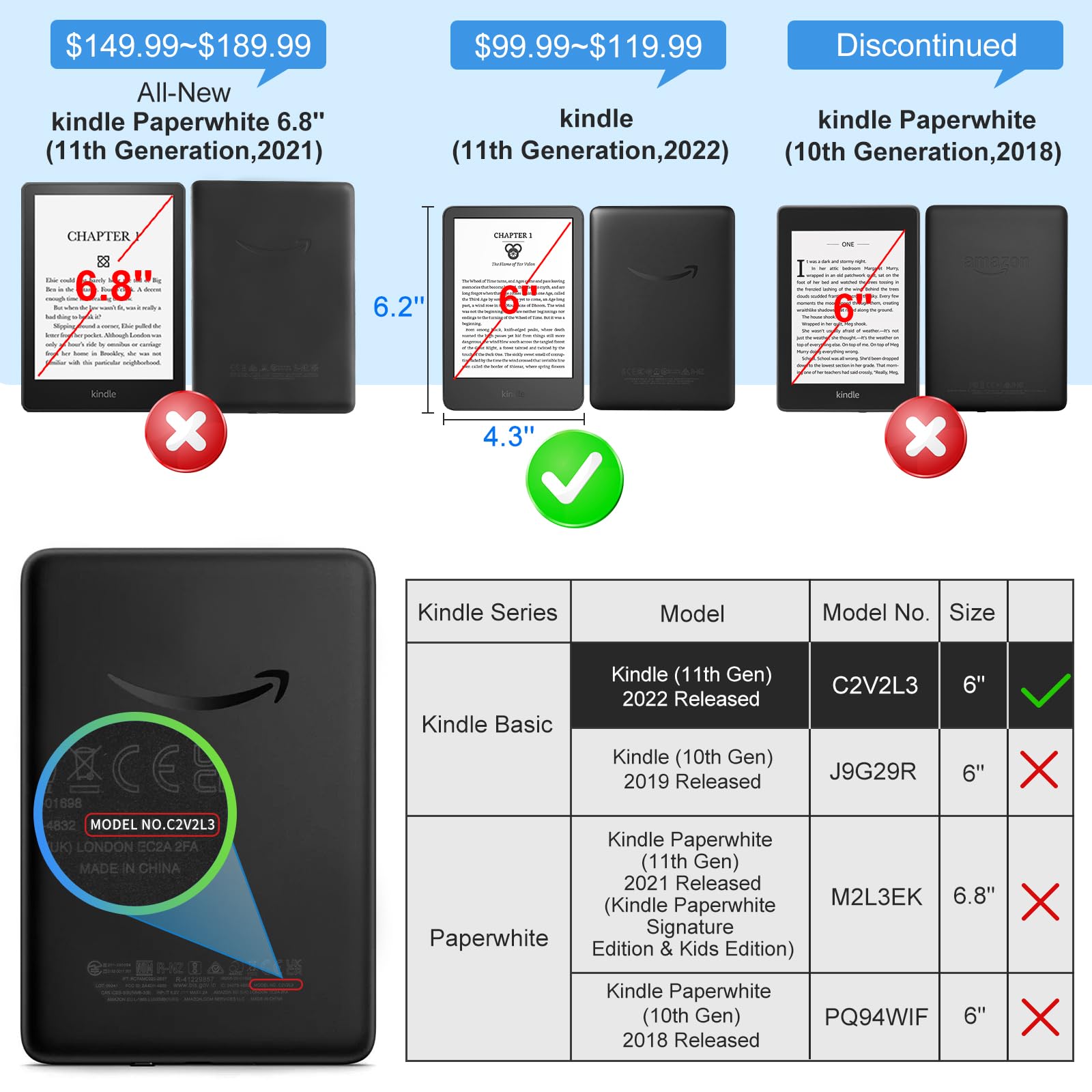 Beschermhoes voor 6” Kindle (1 - Kindle Tablet Accessories recensie en prijs