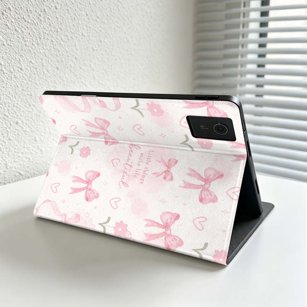 Minimalistisch roze strikpatro - Lenovo Tablet Plus Accessories recensie en prijs